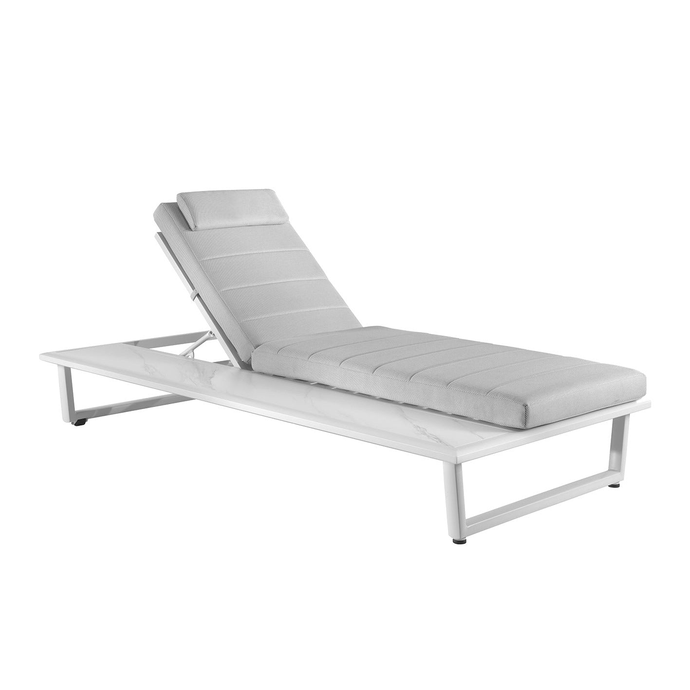 Chaise longue élégante en aluminium | LIGNART