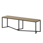 Banc d'entrée design bois et métal | Chêne LIGNART