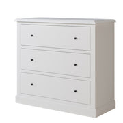 Commode Blanche Trois Tiroirs Chambre | Chêne LIGNART