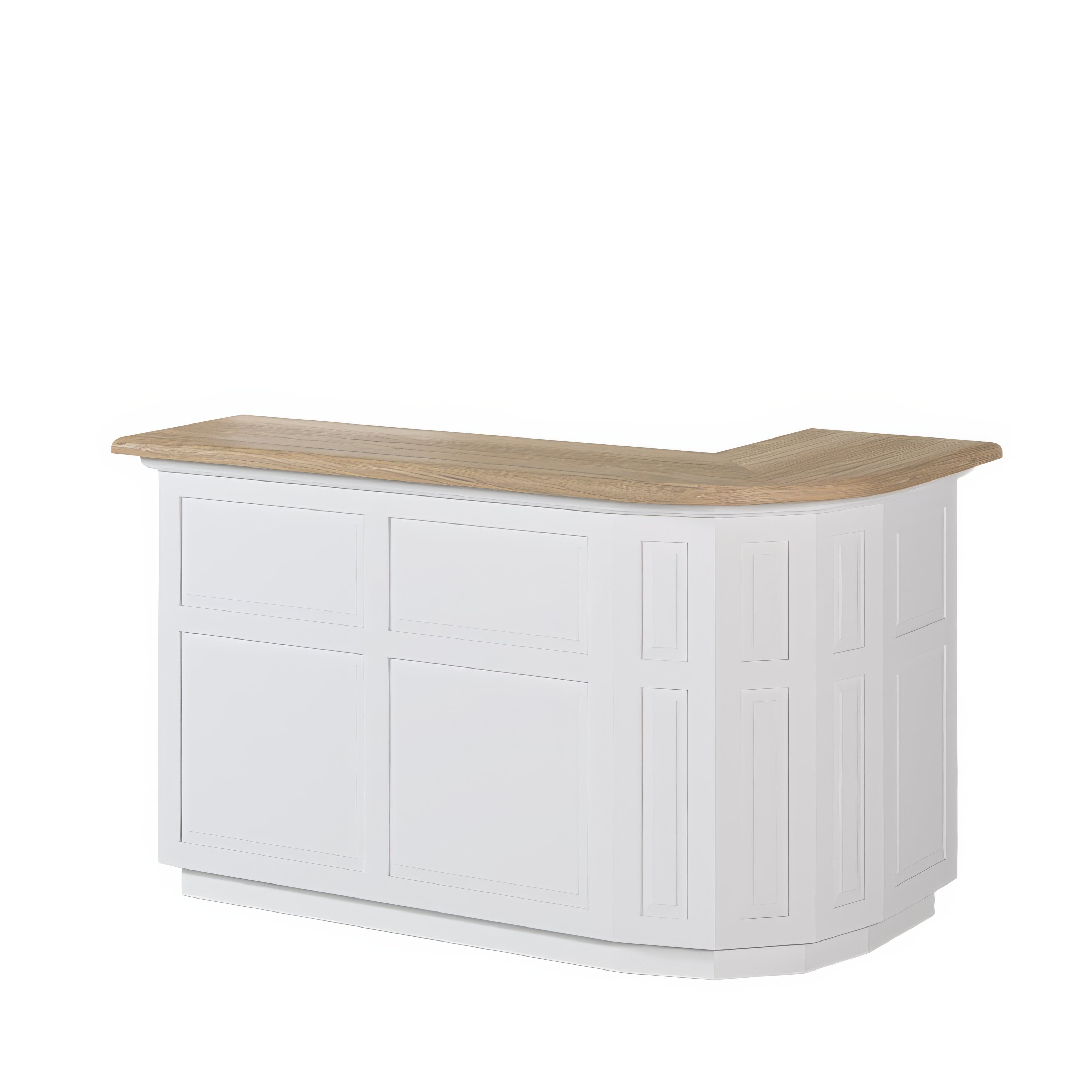 Bar Design Haut Chêne Massif et Blanc | Chêne LIGNART