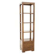 Bibliothèque Colonne Élégante en Bois Massif | LIGNART