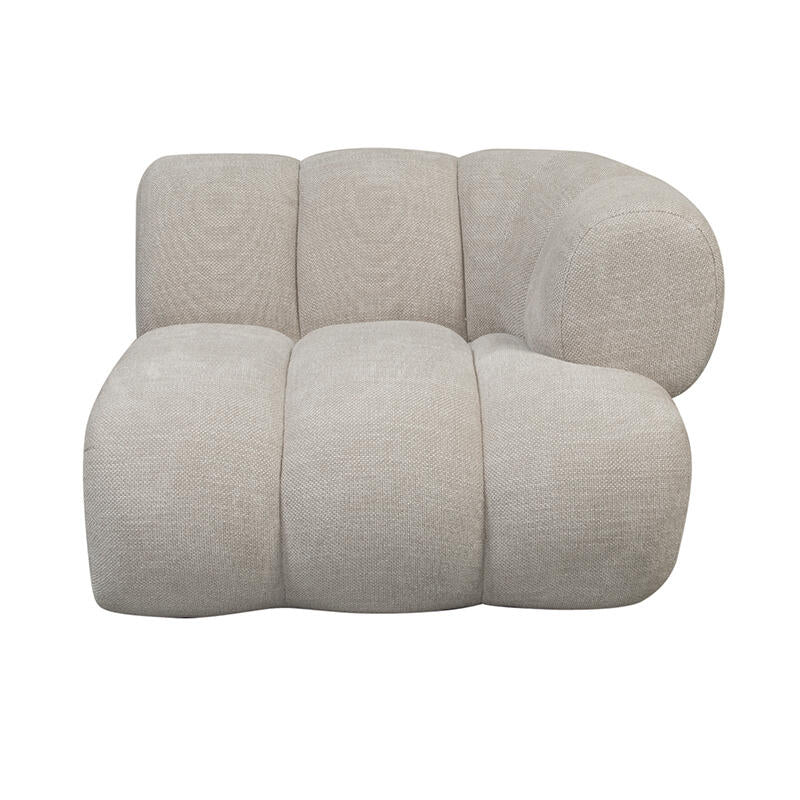Canapé New York Avec Accoudoir Droit Bouclé Sable  | Pole to Pole – Beige