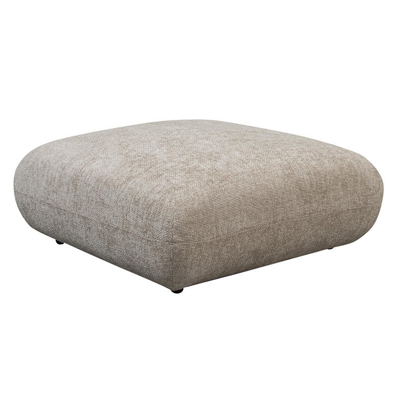 Pouf Amsterdam Glyphes Blancs  | Pole to Pole – Latte