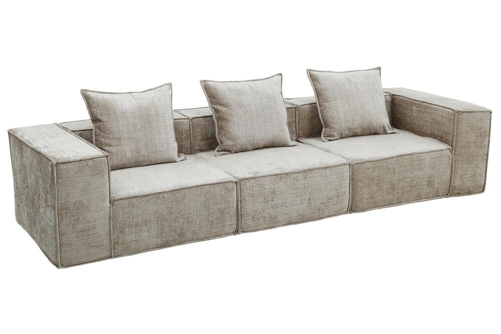 Boneless Sofa Nomad Three Seater Cream  | Pole to Pole – Crème