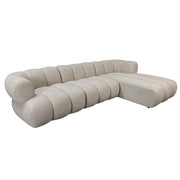 Canapé 4 Places New York Right Lounge Bouclé Sable  | Pole to Pole – Beige