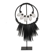 K35 Black and White Octo Necklace S On Stand  | Pole to Pole – Black-White