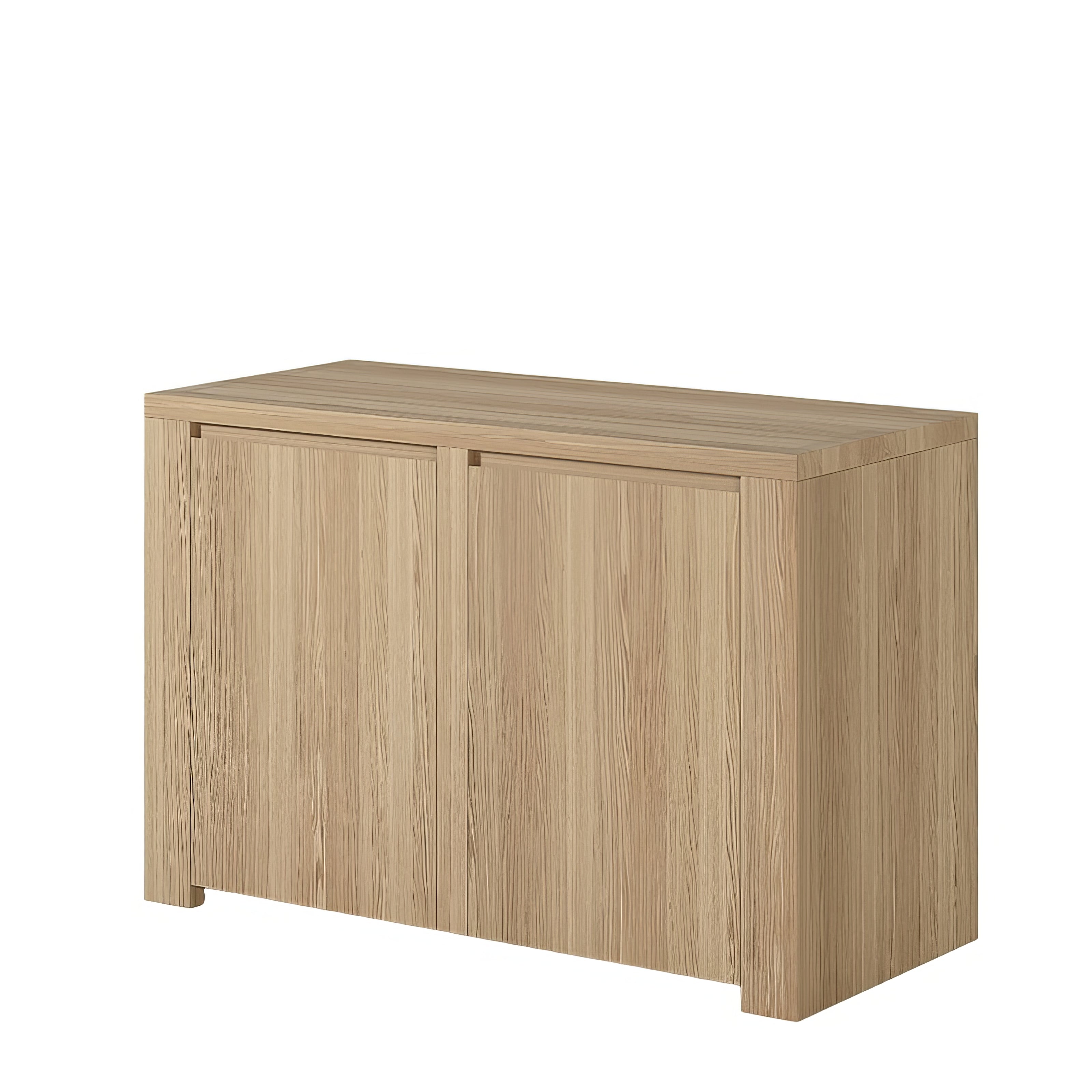Buffet rangement bois clair avec portes | Chêne LIGNART