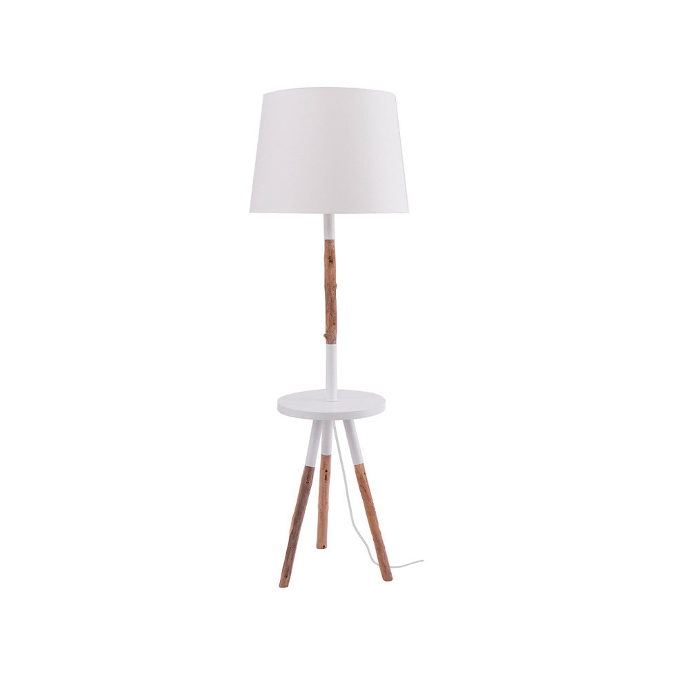 Éclat Naturel | Lampe Trépied avec Tablette Intégrée | LIGNART - Style scandinave
