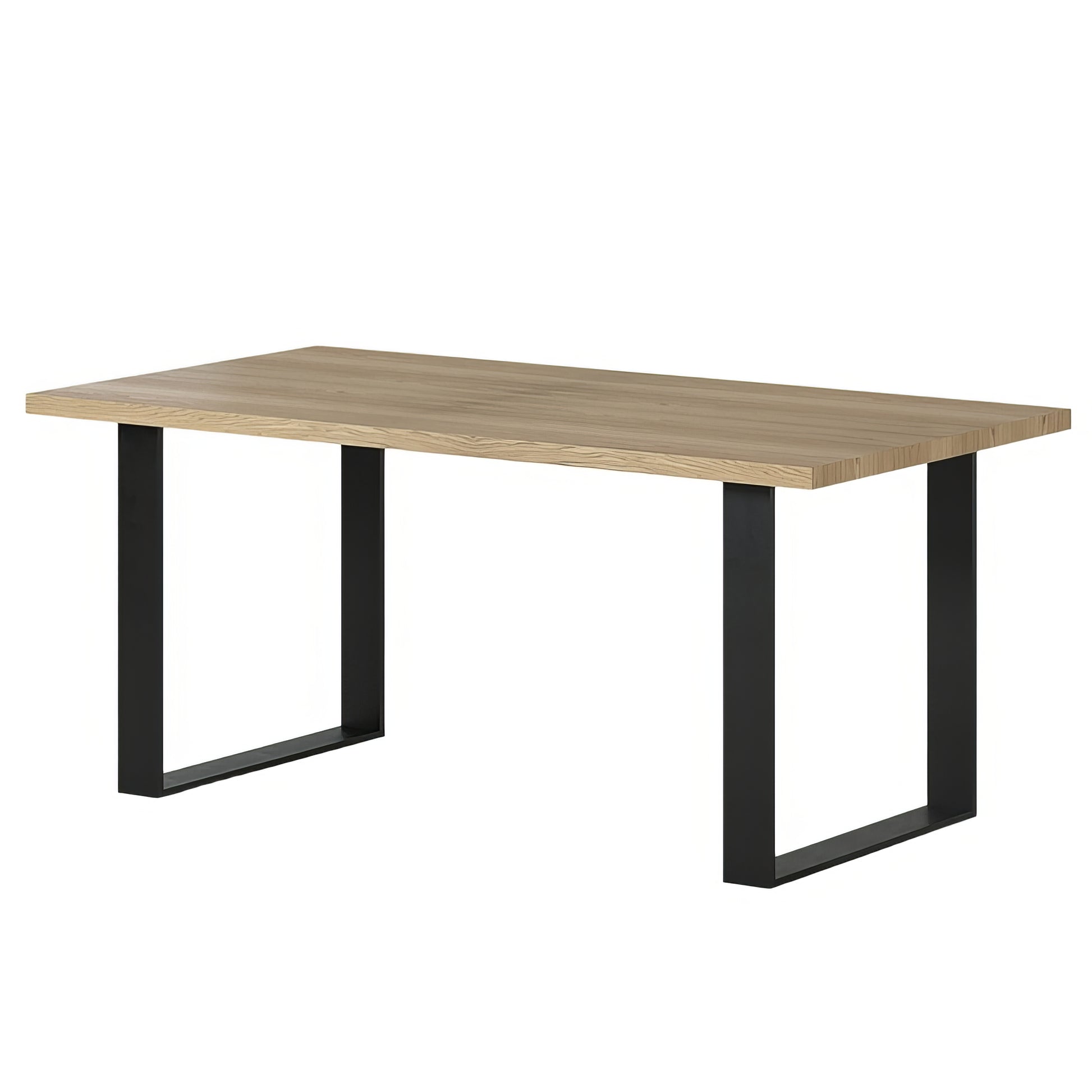 Table à manger design chêne clair pieds métal | Chêne LIGNART
