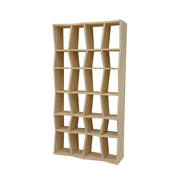 Bibliothèque Ouverte en Bois Massif Effet ZigZag | LIGNART