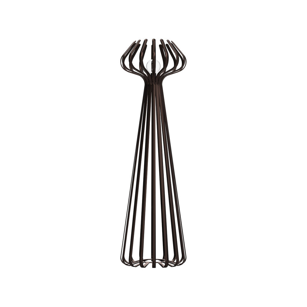 Lampadaire Sculptural Ligne Pure Marron | LIGNART - Style contemporain