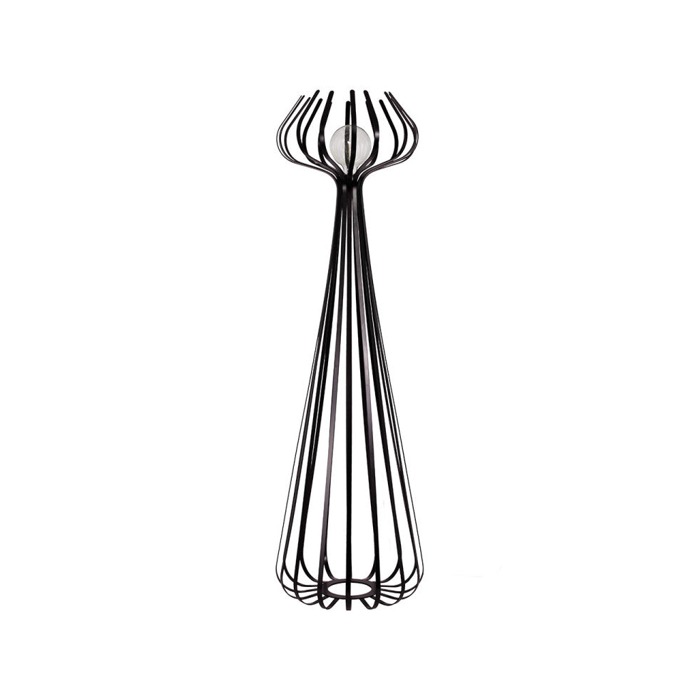 Lampadaire Sculptural Ligne Pure Marron | LIGNART - Style contemporain