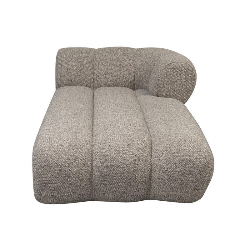 Canapé Méridienne Droite New York Beige  | Pole to Pole – Bouclé Sable