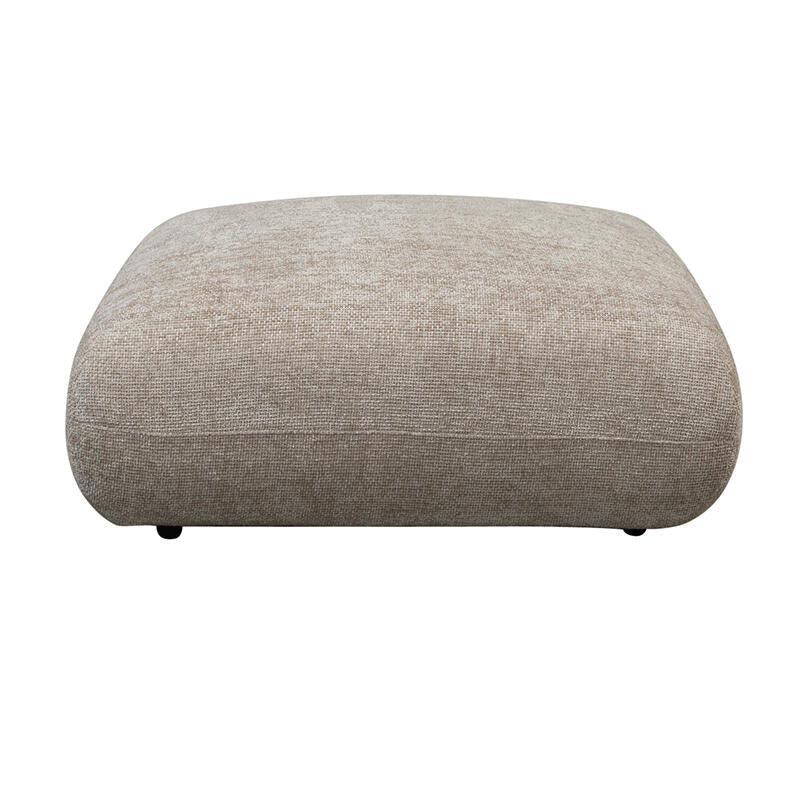 Pouf Amsterdam Glyphes Blancs  | Pole to Pole – Latte