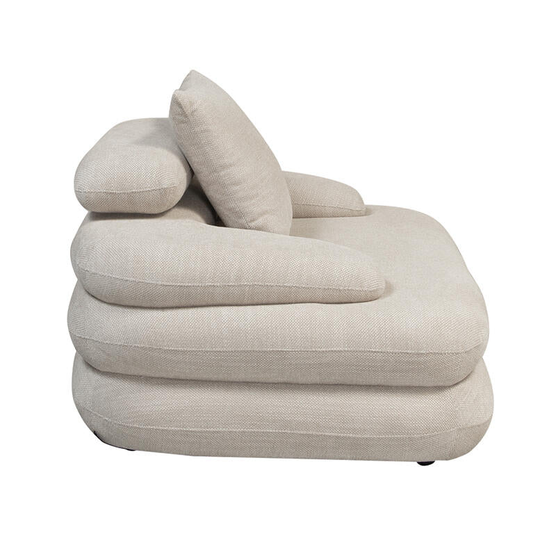 Fauteuil Lounge Cairo Beige  | Pole to Pole – Beige