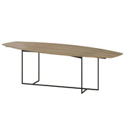 Table à manger moderne Chêne clair Métal noir | Chêne LIGNART