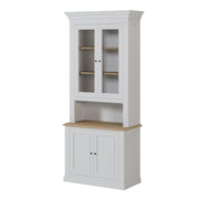Vitrine Blanche et Chêne Clair Haute | Chêne LIGNART