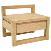 Bouts de canapé 1 tiroir Élégant en Bois Massif 50x40x42,5cm | LIGNART