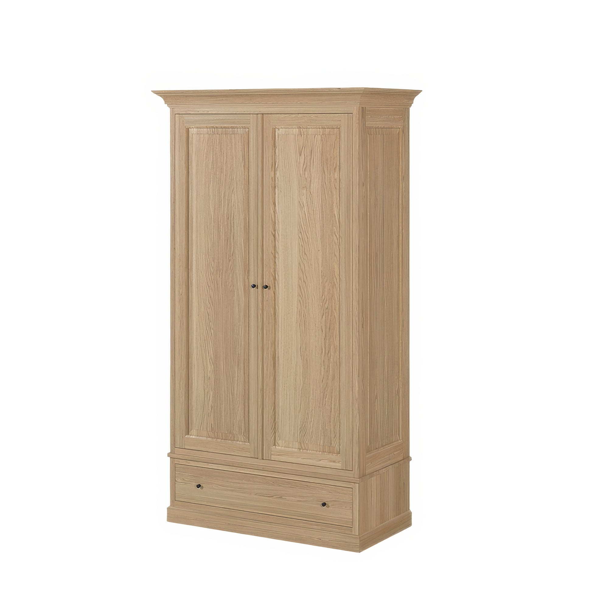 Grande Armoire Chêne Massif Portes et Tiroir | Chêne LIGNART