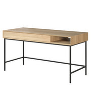 Bureau Design Chêne Massif 1 Tiroir | Chêne LIGNART