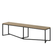 Banc design bois et métal pour entrée | Chêne LIGNART