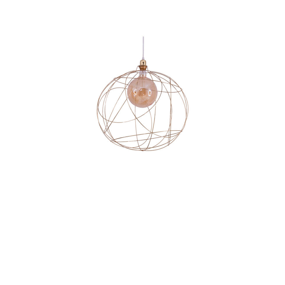 Éclat Doré Aérien | Suspension Sculpturale LIGNART - Style contemporain