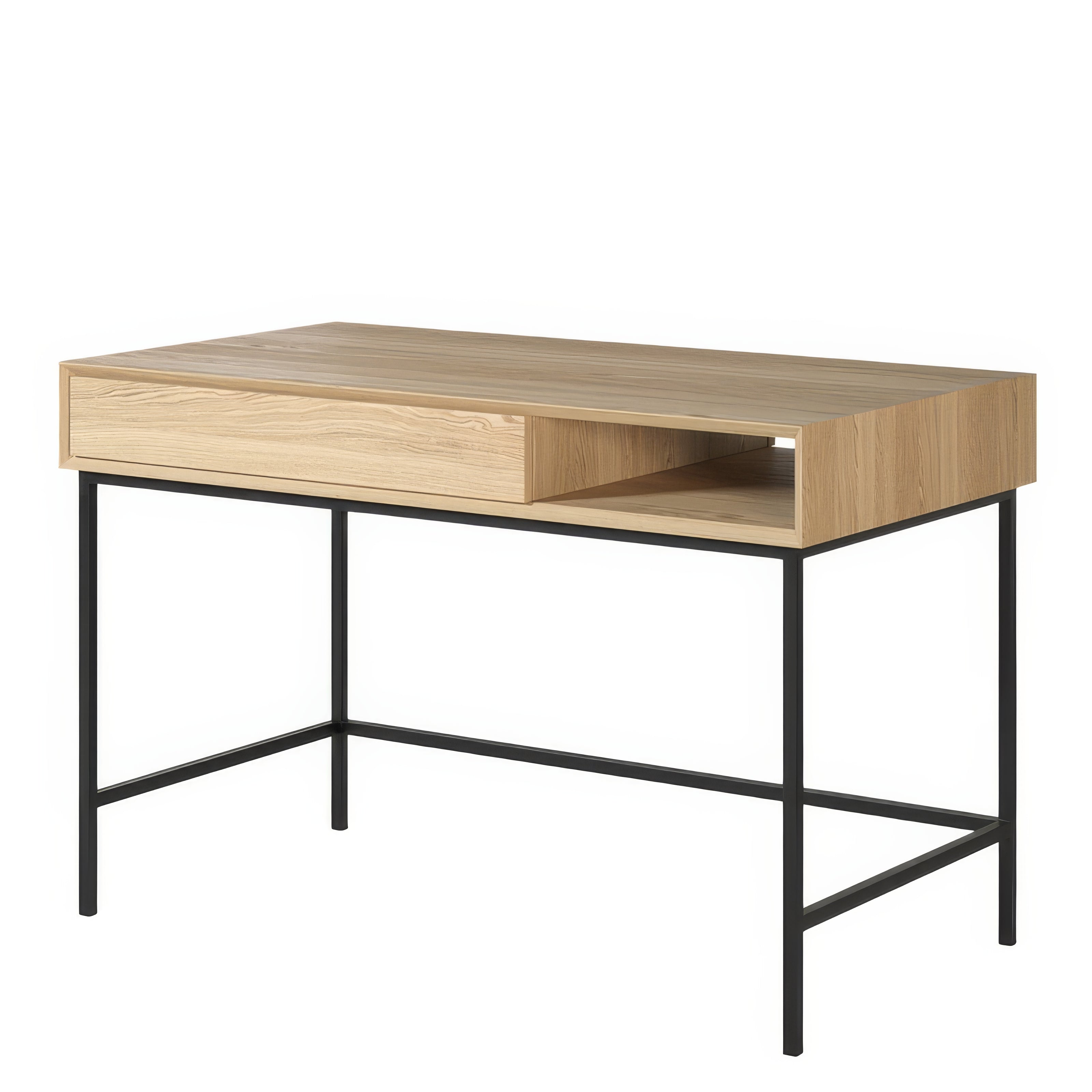 Bureau compact design avec tiroir | Chêne LIGNART