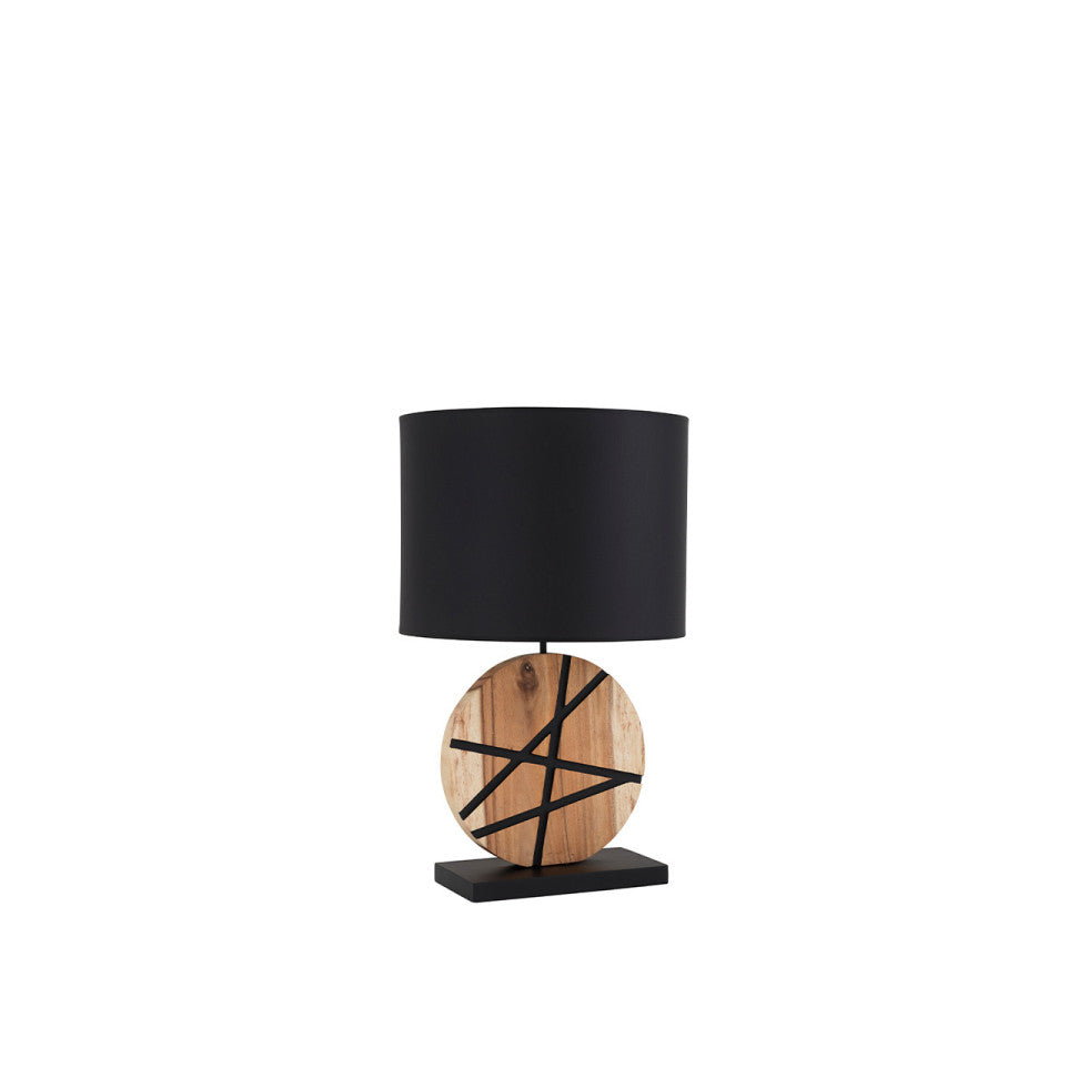Éclat Boisé Nuit | Lampe de Table Design | LIGNART - Style contemporain