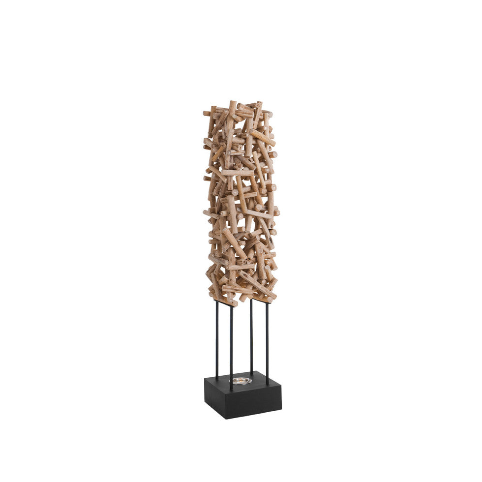 Essence Formelle en Bois et Métal | LIGNART - Style abstrait contemporain