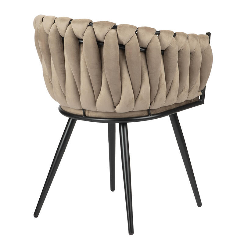 Wave Chair Black  | Pole to Pole – Sand White