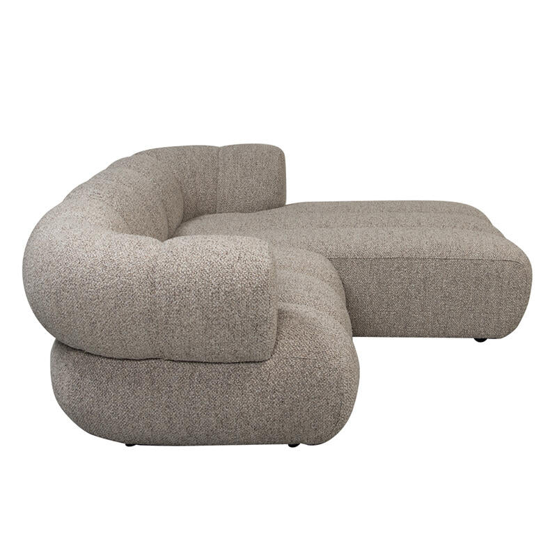 Canapé 2.5 Places New York Right Lounge Bouclé Sable  | Pole to Pole – Bouclé Sable