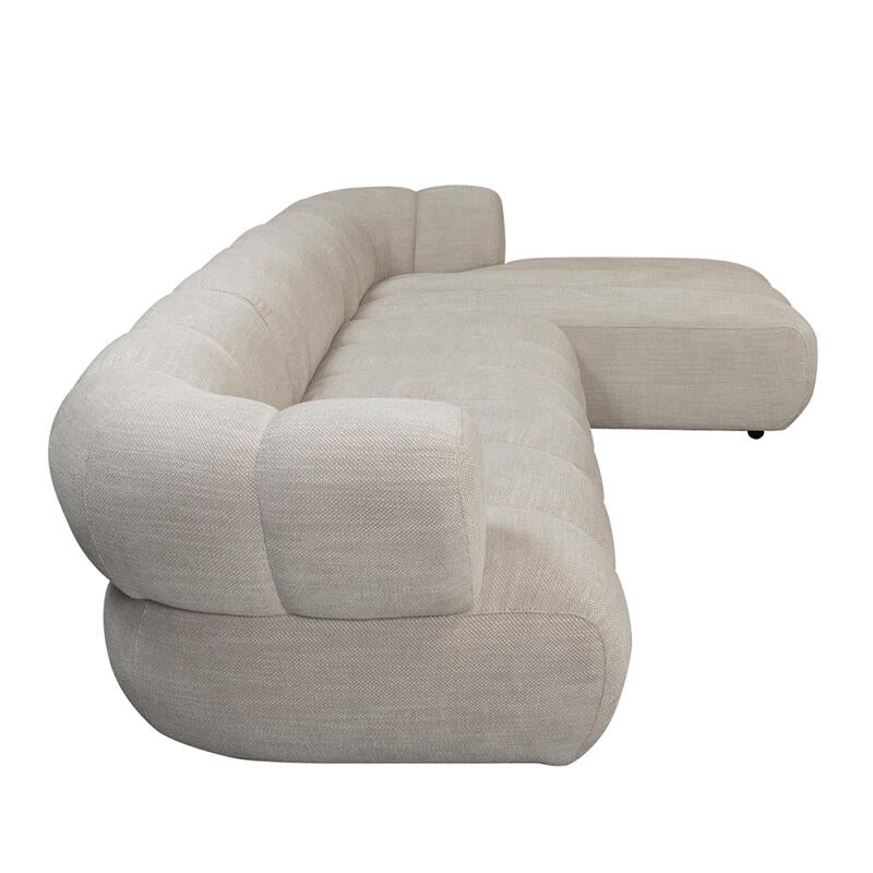 Canapé 4 Places New York Right Lounge Bouclé Sable  | Pole to Pole – Beige