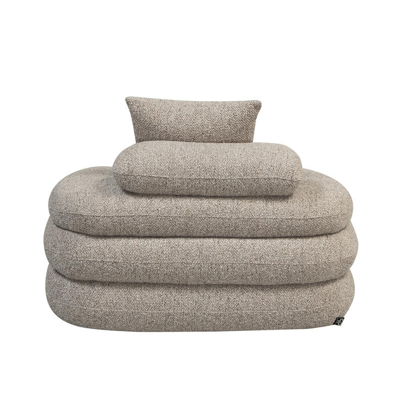 Fauteuil Lounge Cairo Bouclé Sable  | Pole to Pole – Bouclé Sable