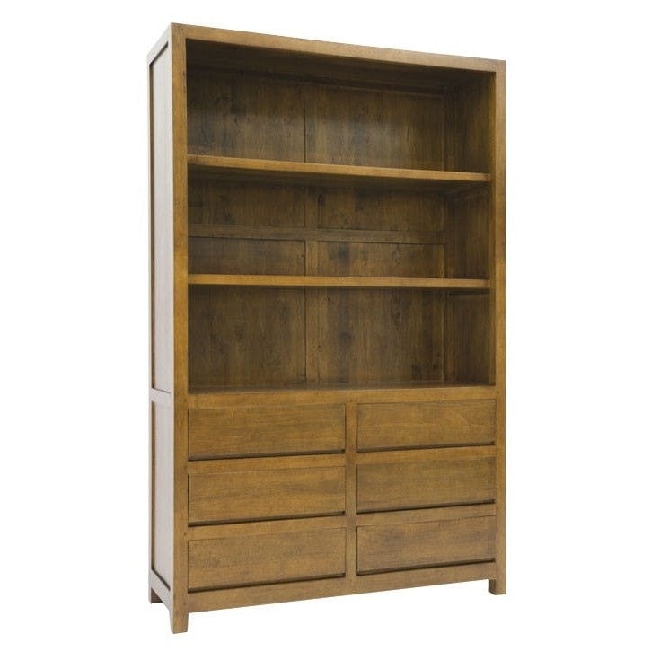 Bibliothèque 6 tiroirs en Bois Massif | LIGNART