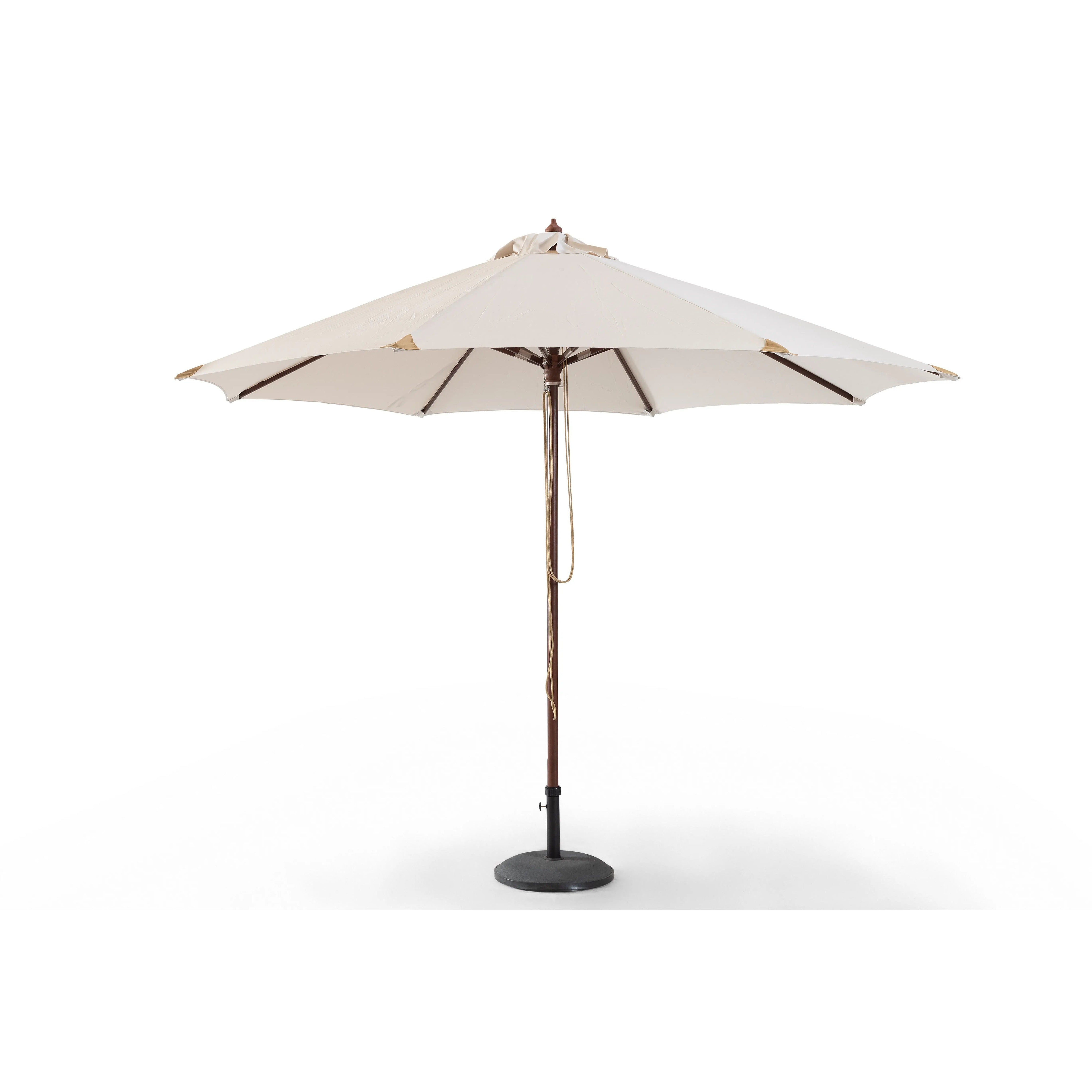 Parasol en bois écru élégant - Style lignart