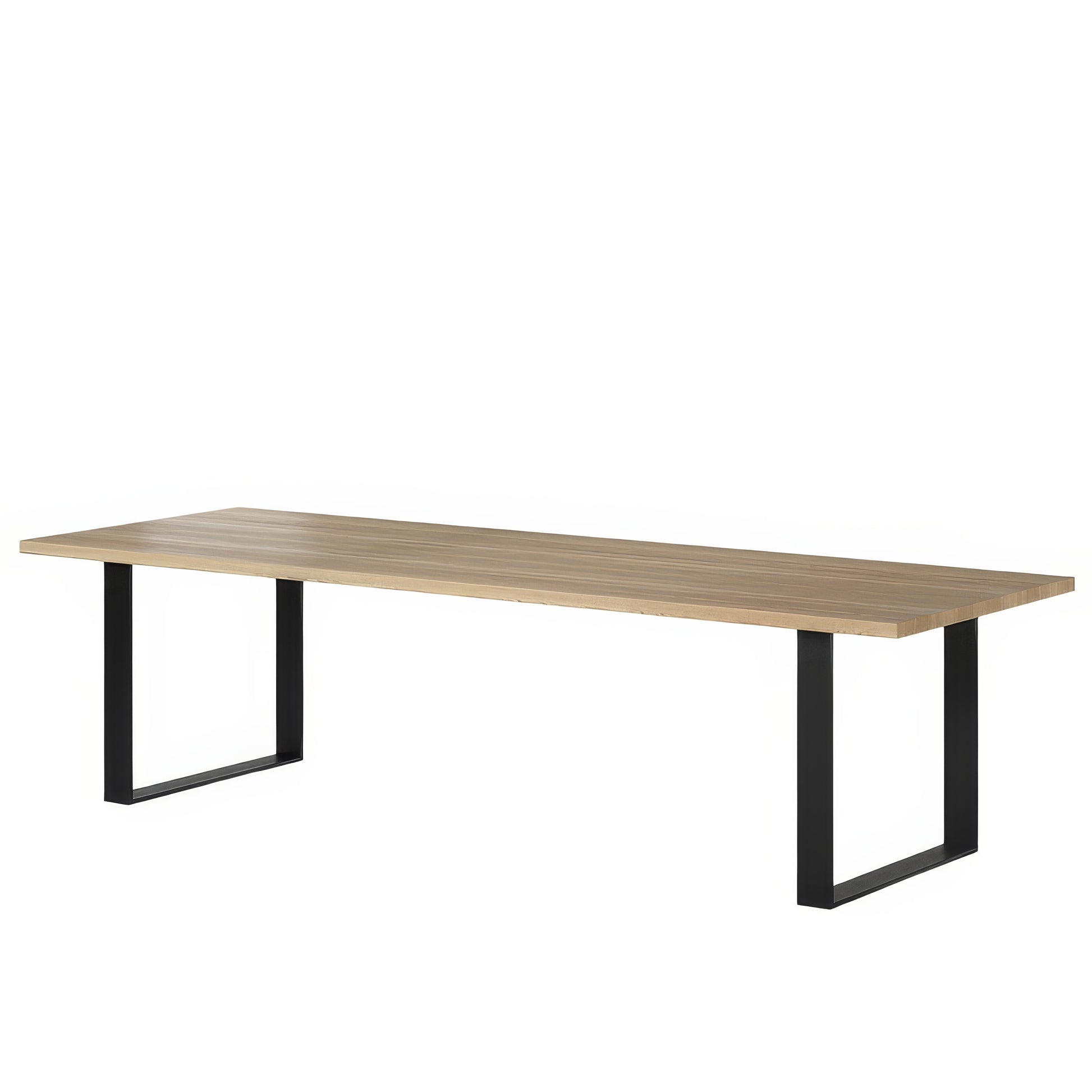 Table à Manger Piètement Métal Noir | Chêne LIGNART