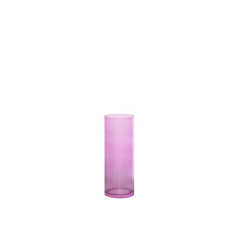 Vase Cylindrique Irisé Rose | LIGNART - Style contemporain