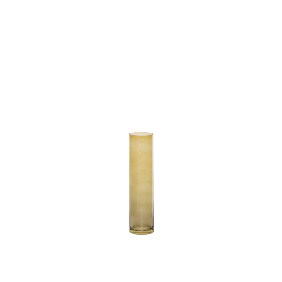 Éclat Solaire Ambré | LIGNART - Vase en verre jaune ambré