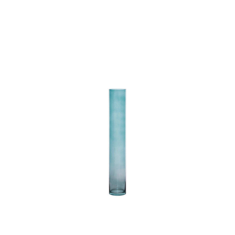 Écho Céleste | Vase Design en Verre Bleu | LIGNART - Style contemporain