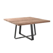 Table de jardin en teck recyclé - Design contemporain