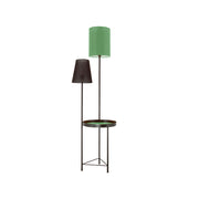 Lampadaire Design Bicolore, Table Intégrée | LIGNART - Style contemporain