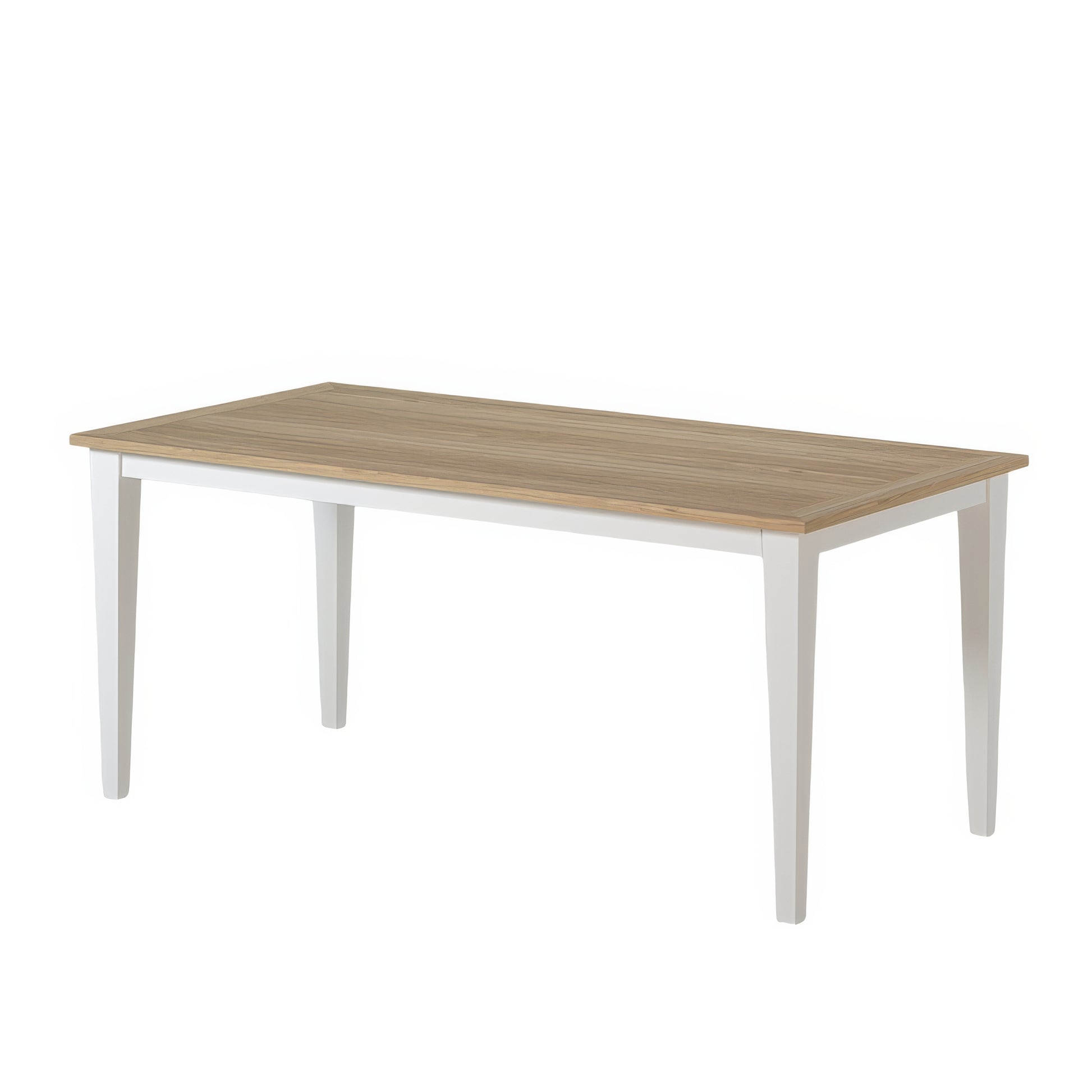 Table à manger Chêne clair Piètement Blanc | Chêne LIGNART