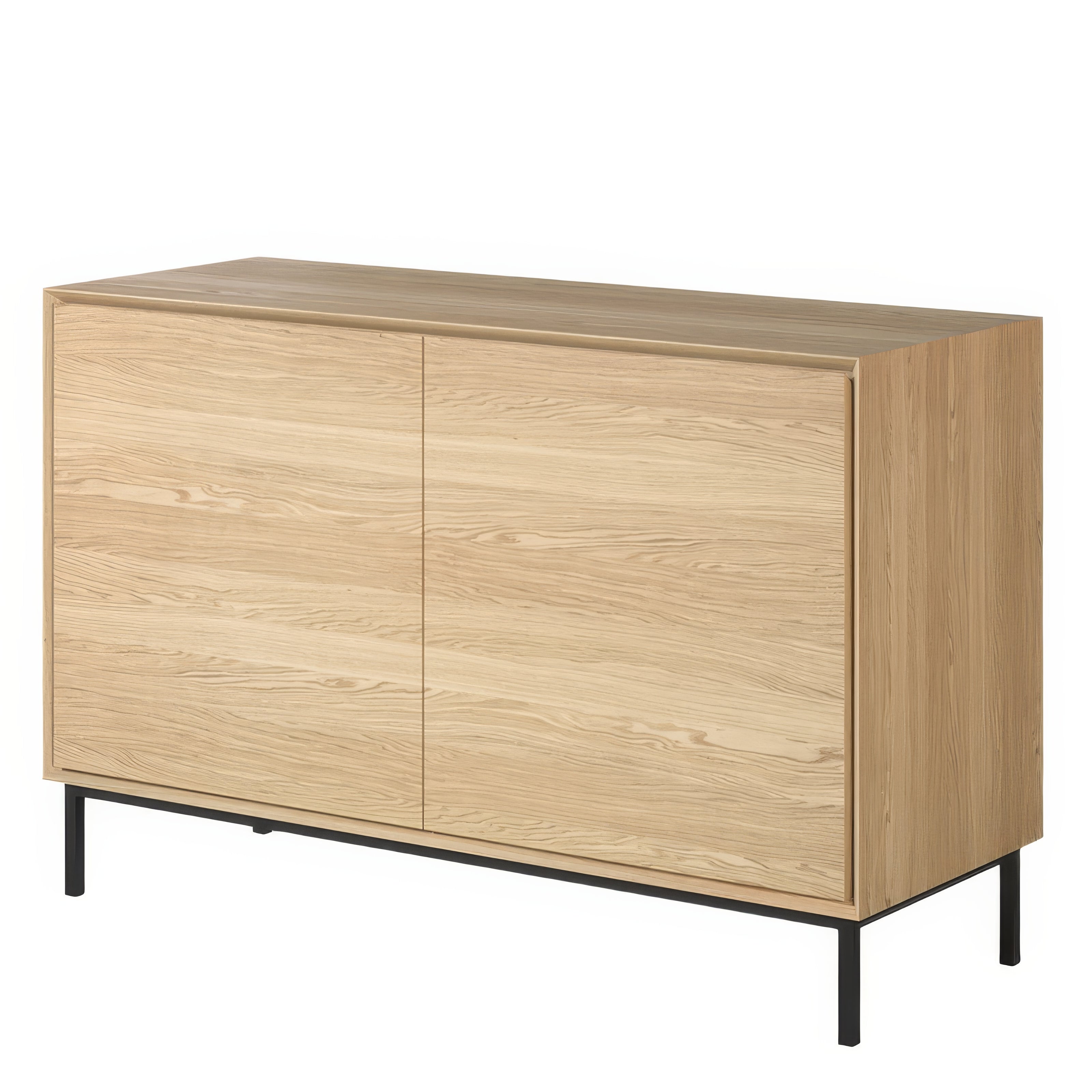 Buffet contemporain 2 portes pieds métal | Chêne LIGNART