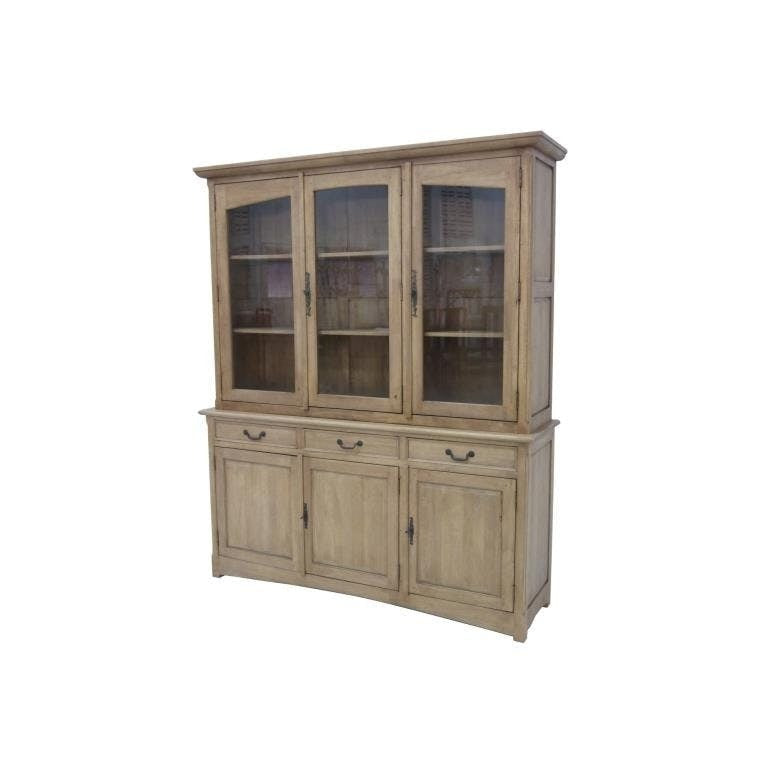 Bibliothèque 2 Partie Élégante en Bois Massif | LIGNART