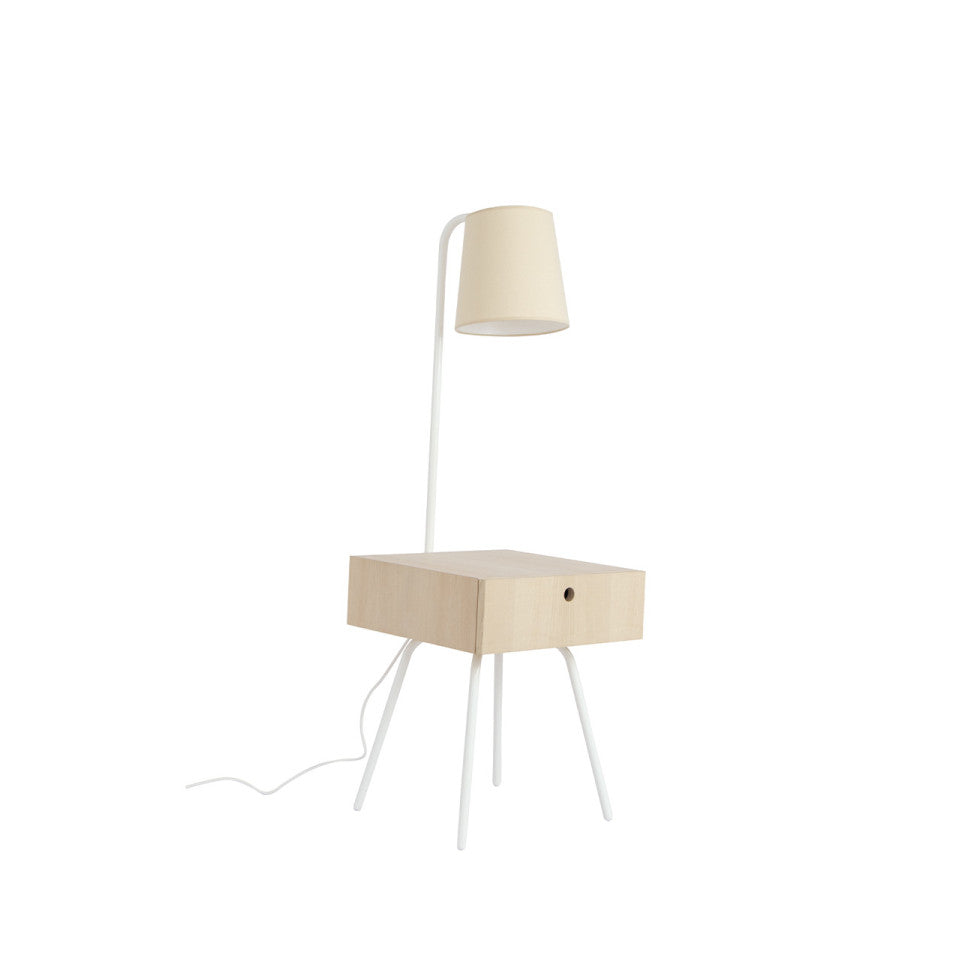 Élégance Rouge, Veilleuse et Rangement | LIGNART - Style contemporain