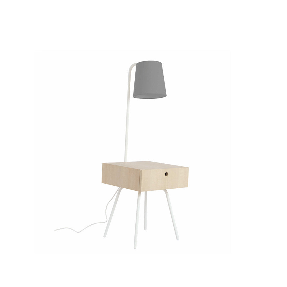 Élégance Rouge, Veilleuse et Rangement | LIGNART - Style contemporain