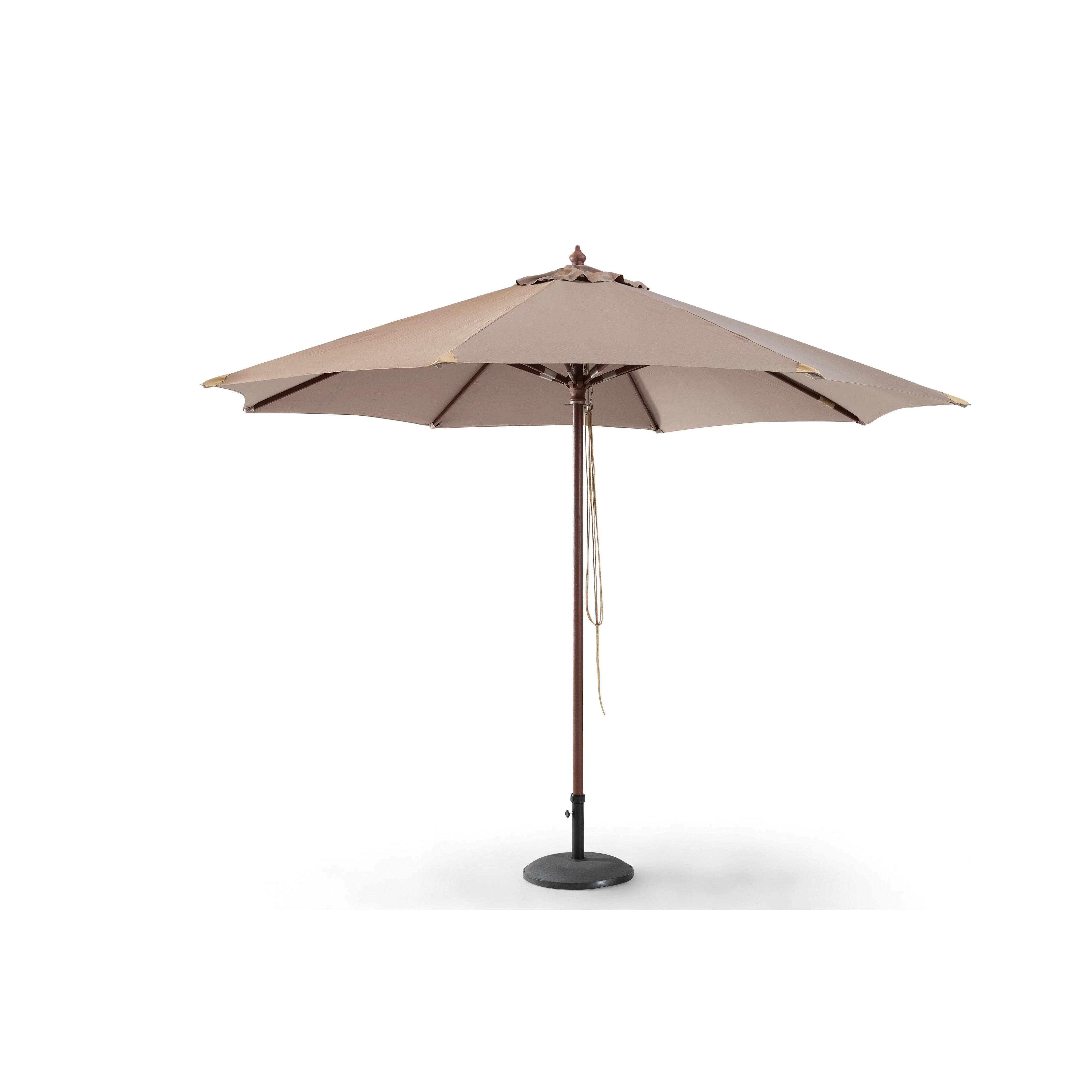 Parasol en bois taupe élégant - Style lignart