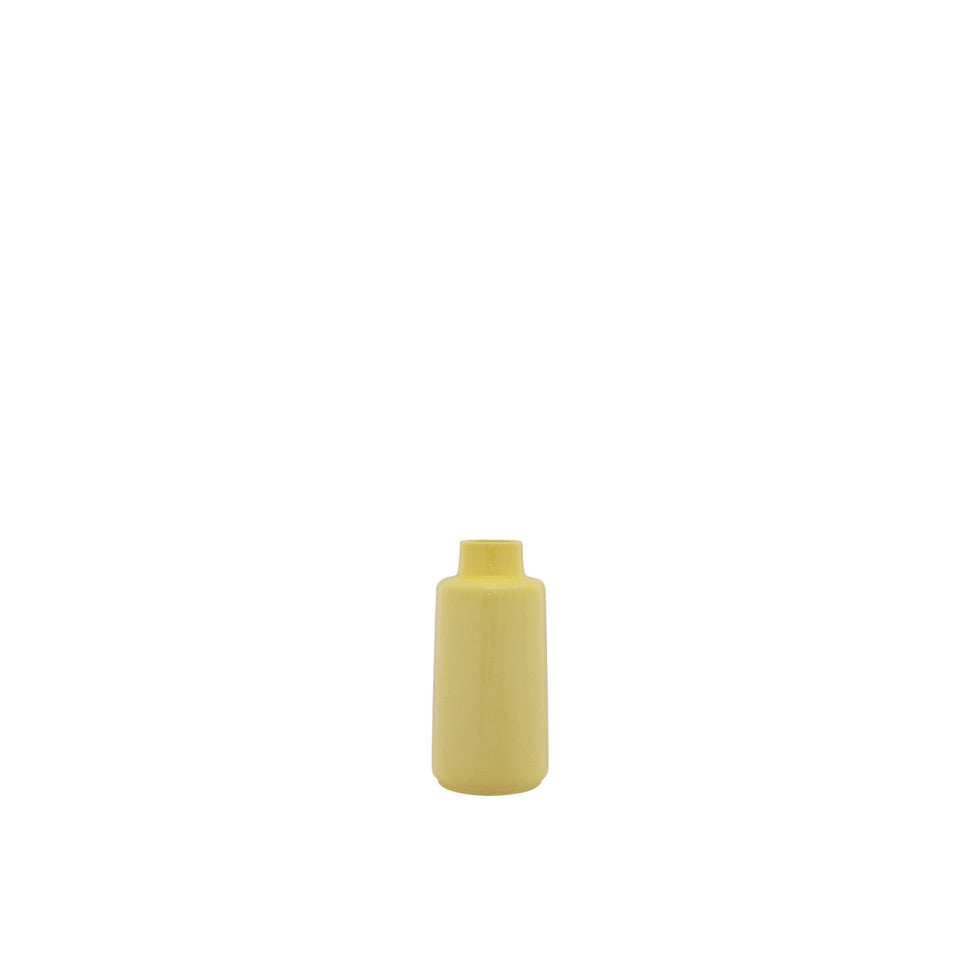 Éclat Solaire | Vase Cylindrique Jaune | LIGNART - Style contemporain