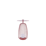 Table d'Appoint Lumineuse | Éclat Carmin LIGNART - Style contemporain