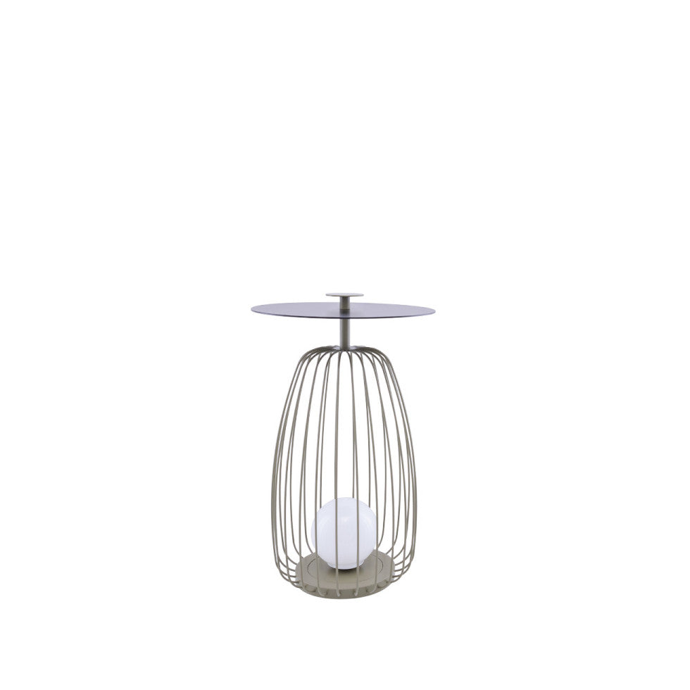 Table d'Appoint Lumineuse | Éclat Carmin LIGNART - Style contemporain